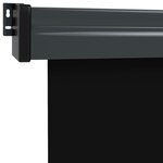 vidaXL Auvent latéral de balcon 160x250 cm Noir