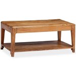 vidaXL Table basse Bois massif 88 x 50 x 38 cm