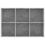 vidaXL Bibliothèque/Buffet Gris béton 66x30x97 8 cm Aggloméré