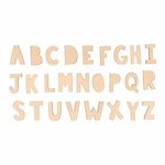 Set 72 Silhouettes Alphabet - Bois