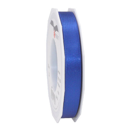 Satin double face 25-m-rouleau 15 mm bleu roi