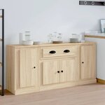 vidaXL Buffets 3 Pièces Chêne sonoma Bois d'ingénierie