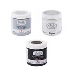 Peinture craie Chalky Finish 118 ml x 3 - ébène-gris-blanc