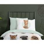 Good Morning Housse couette enfant YOUNG A 140x200/220 cm Multicolore