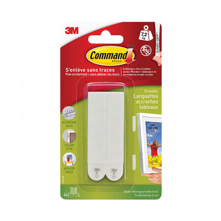 Languettes accroches tableaux 7 2kg - command