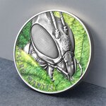 MACRO MANTIS Insects 2 onces argent monnaie 5 Dollars Niue 2022