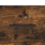 vidaXL Buffet haut Chêne fumé 34 5x34x180 cm Bois d'ingénierie