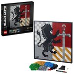 Lego art 31201 harry potter les blasons de poudlard  tableau de décoration mural  loisir créatif pour adultes
