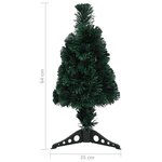 vidaXL Arbre de Noël artificiel mince et support 64 cm fibre optique