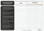 Affichage allergènes classique - plastifié et effaçable. Feutre fourni - format : 30.5 x 42.5 cm. Uttscheid