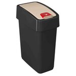 Poubelle 'magne' 10 litres anthracite / crème KEEEPER