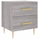 vidaXL Tables de chevet 2 Pièces gris sonoma 40x35x47 5 cm