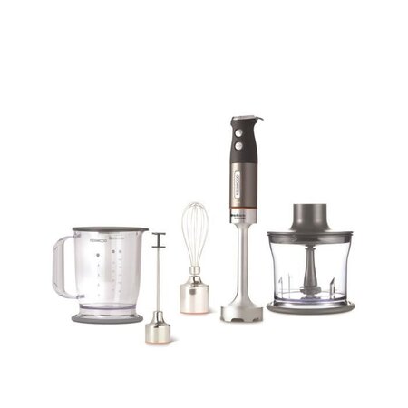 KENWOOD HDM804SI Mixeur plongeant Triblade System Pro - 1000 W - Gris/Orange