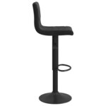 vidaXL Tabourets de bar 2 Pièces Noir Velours