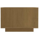 vidaXL Table basse Marron miel 50x50x33 5 cm Bois de pin massif