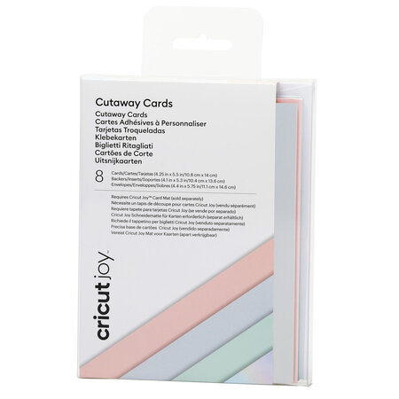 8 Cartes adhésives et enveloppes Pastel - Cricut