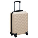 vidaXL Valise rigide Doré ABS