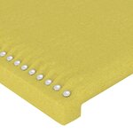 vidaXL Tête de lit à LED Vert 90x5x78/88 cm Tissu