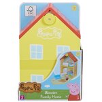 Peppa pig - maison classique en bois avec 1 personnage