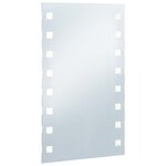 vidaXL Miroir mural à LED pour salle de bains 60x100 cm
