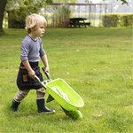 Kit petit jardinier accessoires pour enfant en plastique gants + petits outils + arrosoir + brouette