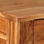vidaXL Table console Bois massif 118 x 30 x 80 cm