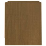 vidaXL Table de chevet Marron miel 40x30 5x35 5 cm Bois de pin solide