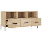 vidaXL Meuble TV chêne sonoma 102x36x50 cm bois d'ingénierie