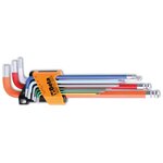 Beta tools jeu de clés à tête sphérique 9 pièces 96bp-cl/sc9