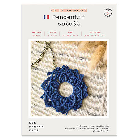 FRENCH KITS-Les French Kits - DIY - Pendentif - Soleil-Kit créatif fabriqué avec amour en France