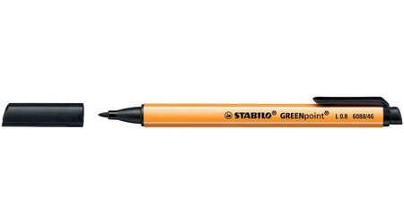 Stylo feutre greenpoint pte large 0 8 mm noir stabilo