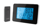 Station météo N&B prévisions à 24h avec capteur sans fil noir - ZENITECH