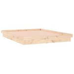 vidaXL Cadre de lit à LED 180x200 cm Super King bois massif