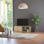 vidaXL Meuble TV Chêne sonoma 120x34x37 cm Aggloméré