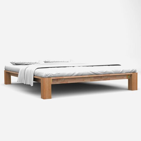 vidaXL Cadre de lit 160x200 cm Bois de chêne massif