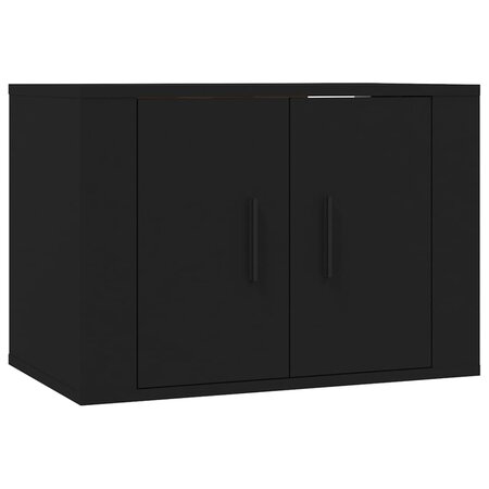 vidaXL Meuble TV mural Noir 57x34 5x40 cm