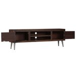 vidaXL Meuble TV Bois de récupération solide 140 x 30 x 45 cm
