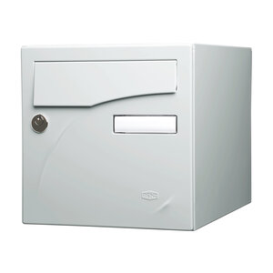 Boîte aux lettres Préface 1 porte gris clair brillant ral 7035b