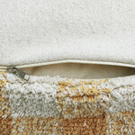 Pouf Vichy miel 20 x 40 x 40 cm