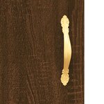 vidaXL Tables de chevet 2Pièces chêne marron 40x40x50cm bois d'ingénierie