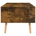 vidaXL Table basse Chêne fumé 100x49 5x43 cm Aggloméré