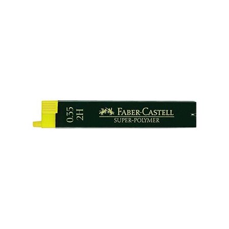 Boîte pack 12 mines super polymère 9063 s 0 35 mm 2h x 12 faber-castell