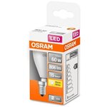 Osram ampoule led sphérique dépolie avec radiateur 8w=60 e14 chaud