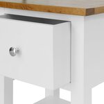 vidaXL Tables de chevet 2 Pièces 36x30x47 cm Bois de chêne massif