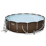 Bestway jeu de piscine rond power steel deluxe series 427x107 cm 56664