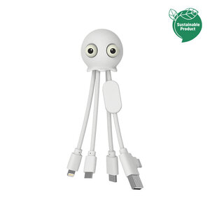 Cable multi-connecteurs Jelly câble Mini Blanc