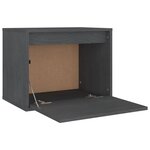 vidaXL Meubles TV 3 Pièces Gris Bois massif de pin