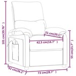 vidaXL Fauteuil de massage Jaune Tissu