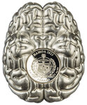 Pièce de monnaie en Argent 5 Dollars g 62.2 (2 oz) Millésime 2023 BRAIN 3D
