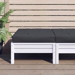 vidaXL Coussin de palette noir 60x60x8 cm tissu oxford